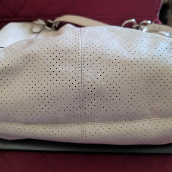 (SOLD) COACH IVORY LEATHER SATCHEL Shoulder BAG - Picture 5 of 7